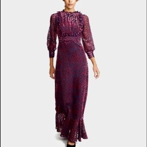 Cynthia Rowley Velvet Heart Maxi Dress